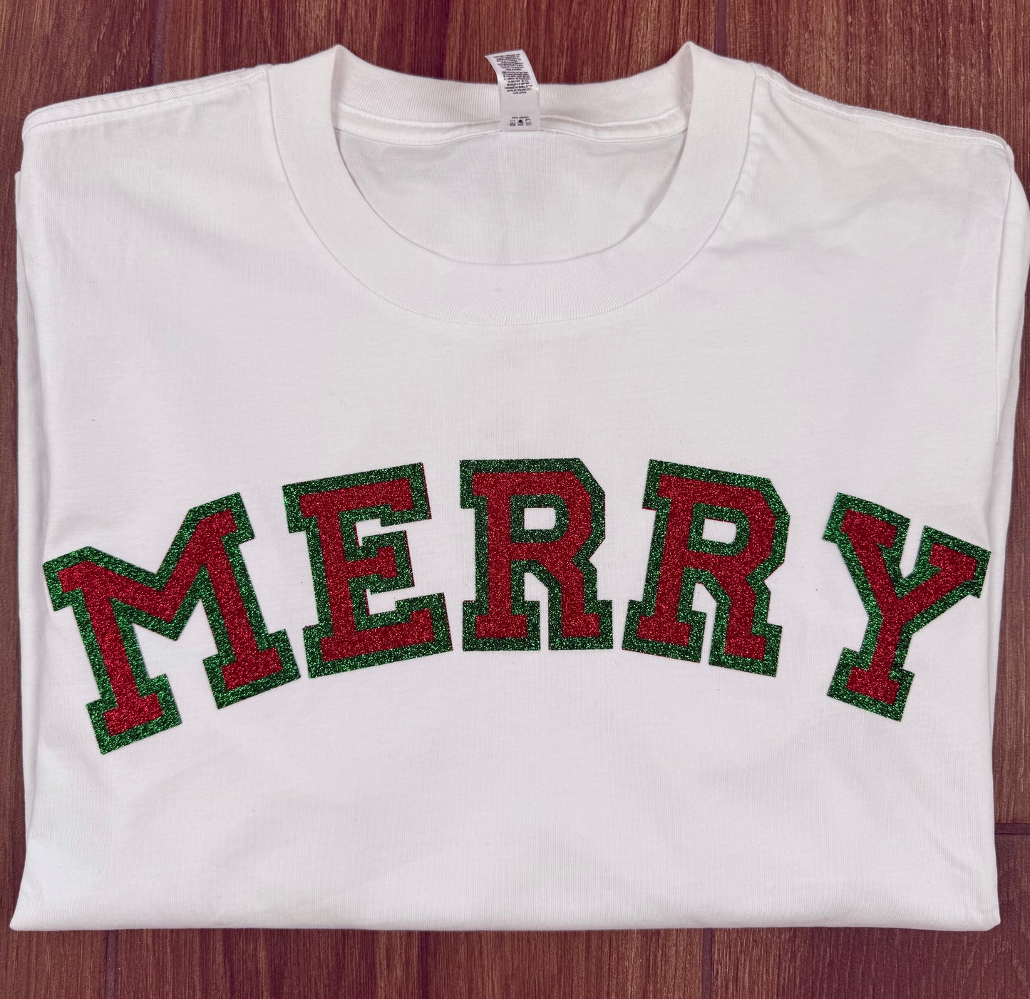 Glitter Merry Long Sleeve Crew Neck