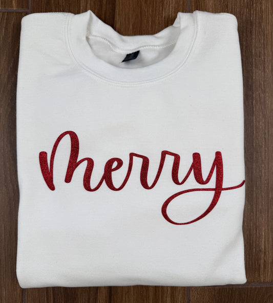 Glitter, Puff Merry Sweatshirt